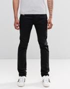 Diesel Thavar 0847e Slim Fit Jeans - Black