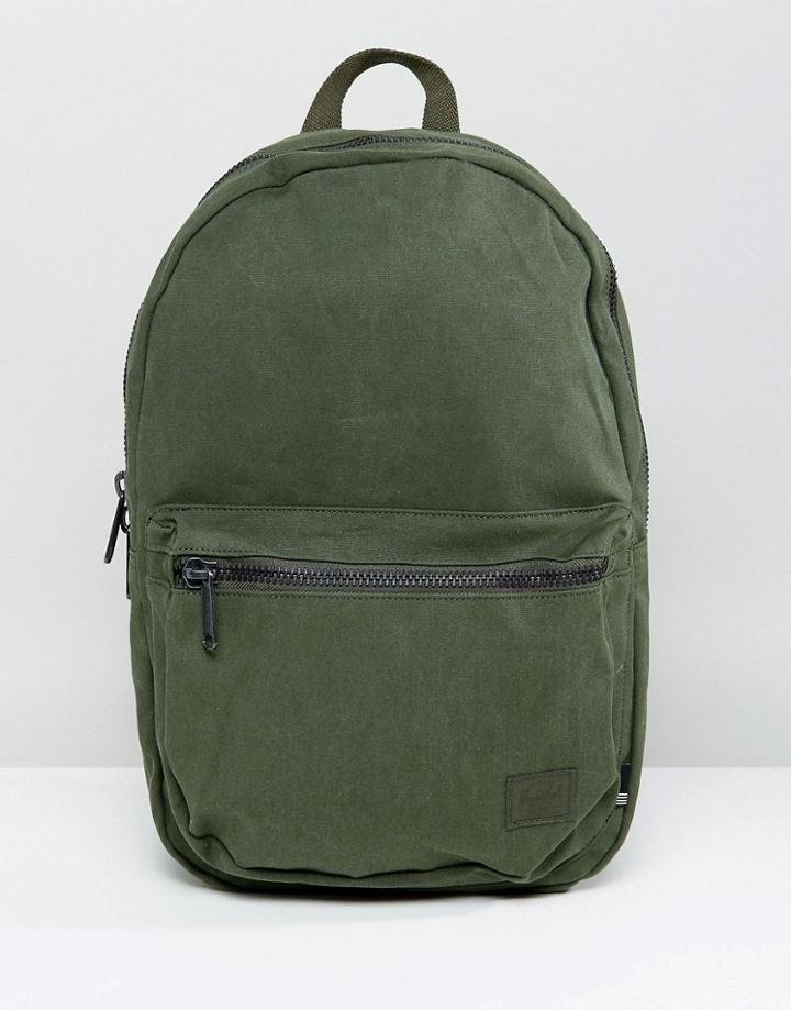 Herschel Supply Co Lawson Washed Cotton Backpack - Green