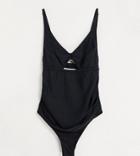 Wolf & Whistle Maternity Exclusive Cut Out Swimsuit In Black