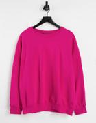 Naanaa Oversized Sweat In Dark Fuchsia-pink