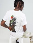 Ripndip T-shirt With Bouquet Back Print In White - White