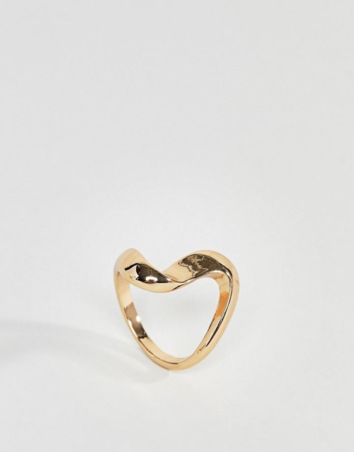 Asos Swirl Ring - Gold