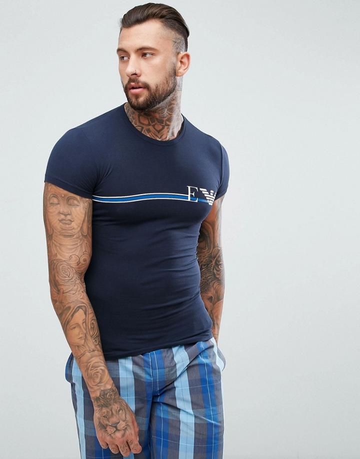 Armani Lounge Top - Blue