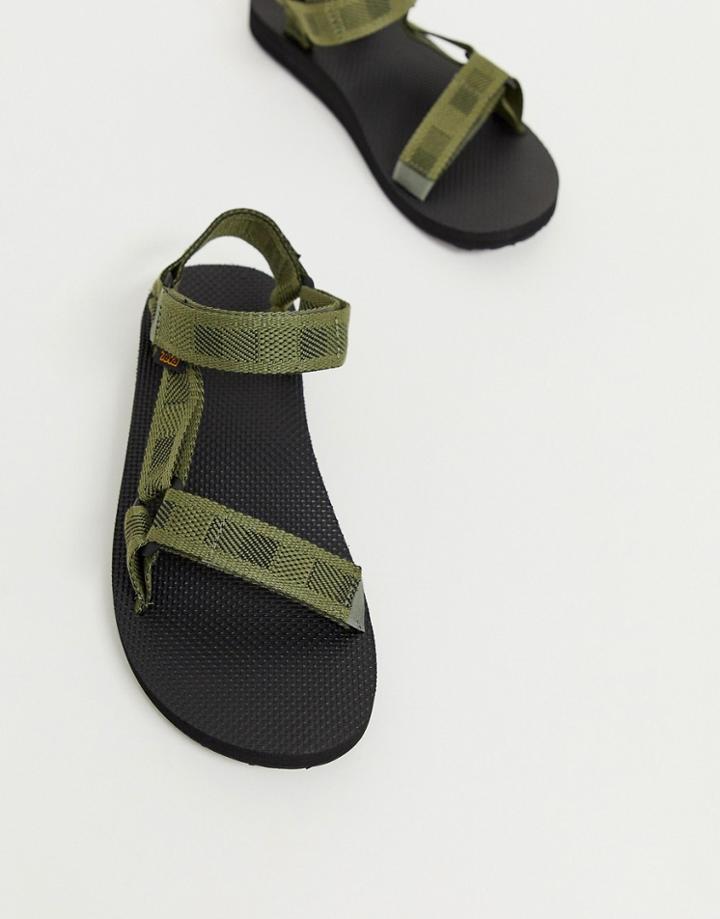 Teva Original Universal Tech Sandals In Khaki - Green