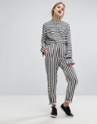 Gestuz Aggie Stripe Satin Pant - Multi