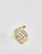 Asos Swirl Surround Ring - Gold