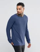 Diesel K-quantum Sweater Wide Neck - Navy