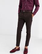 Jack & Jones Premium Jacquard Suit Pants In Black