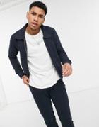 Jack & Jones Premium Set Zip Thru Jacket In Navy