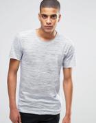 Minimum T-shirt With Drawn Stripe - Navy