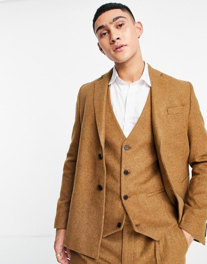 Bolongaro Trevor Loose Fit Wool Blend Vest-brown