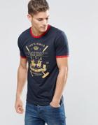 Santa Monica Polo Club Dual T-shirt - Navy