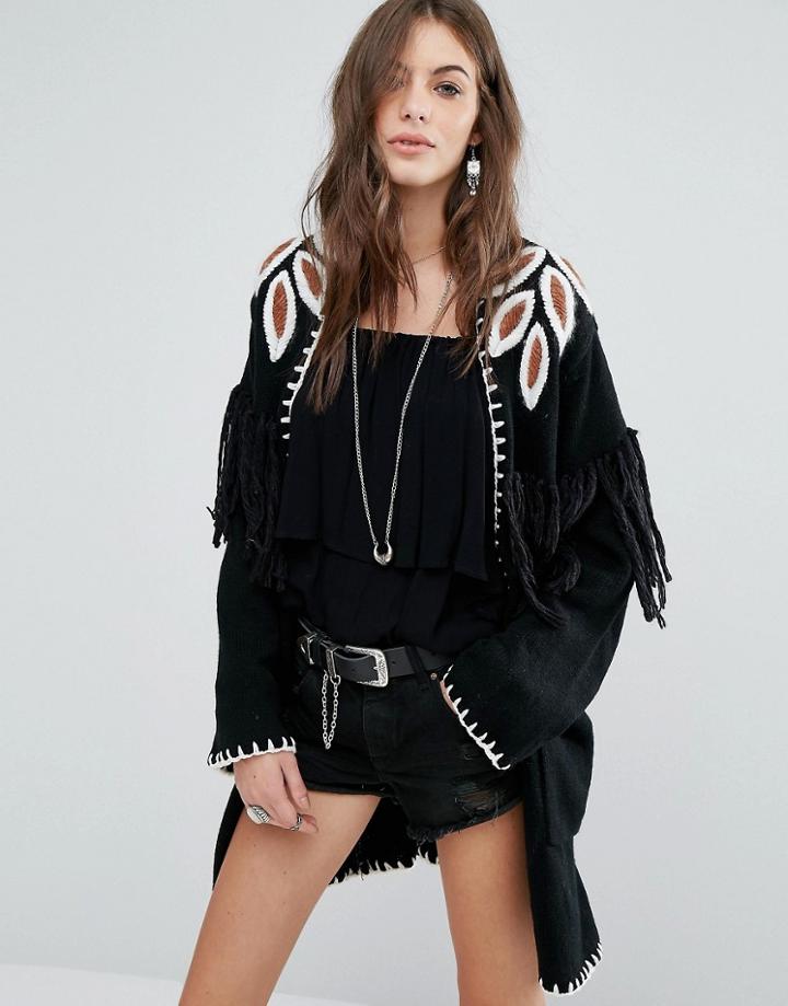 Tularosa Sawyer Wrap Sweater - Black