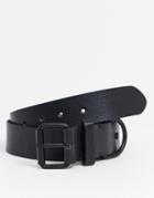 Bolongaro Trevor Northwood Leather Belt-black