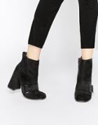 Asos Eggshell Ankle Boots - Black