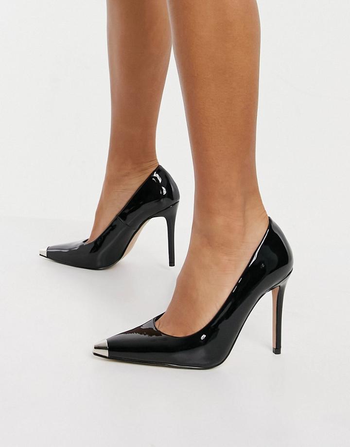 Raid Daryl Pumps With Toe Plating In Black