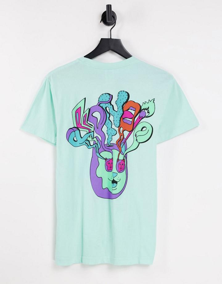 Ripndip Am I Tripping Back Print T-shirt In Blue-blues