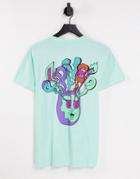 Ripndip Am I Tripping Back Print T-shirt In Blue-blues