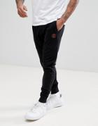 Blend Slim Logo Joggers In Black - Black