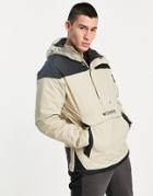 Columbia Challenger Pullover Jacket In Beige-white