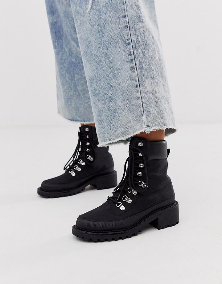 Asos Design Alix Hiker Boots In Black