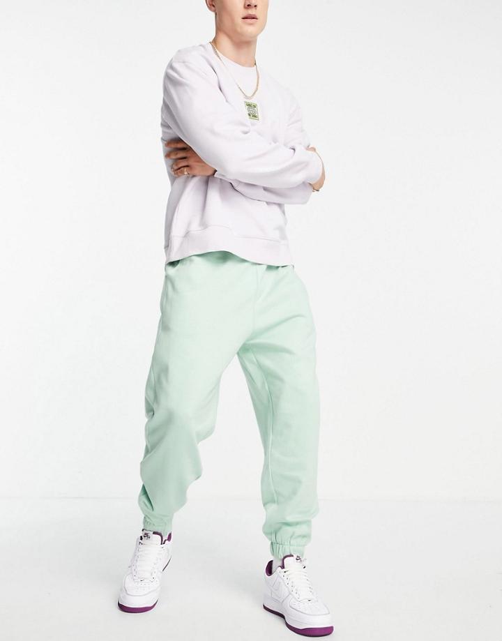 Asos Design Oversized Sweatpants In Pastel Green - Part Of A Set
