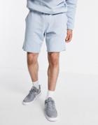 Asos Design Set Oversized Shorts In Blue-blues