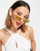 Noisy May Keyhole Detail Halterneck Top In White