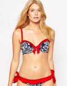 Pour Moi Padded Bikini Top - Blue