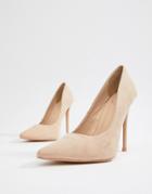 Missguided Pointed Court Shoe - Beige