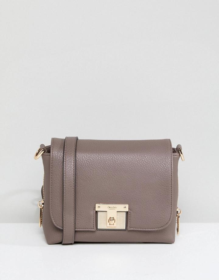 Dune Cross Body Bag In Soft Gray - Gray