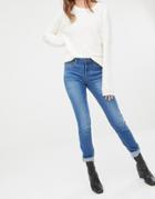 Pieces Five Betty High Rise Skinny Jeans - Blue