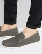 Dune Breeze Suede Loafers - Gray