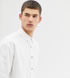 Collusion Tall Oversized Oxford Shirt In White - White