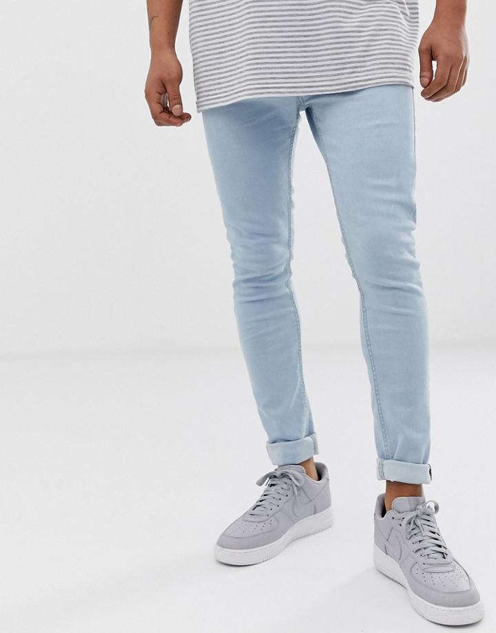 Brave Soul Skinny Jeans In Blue - Blue