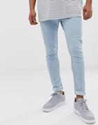 Brave Soul Skinny Jeans In Blue - Blue