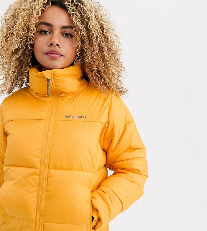 Columbia Puffect Jacket In Yellow
