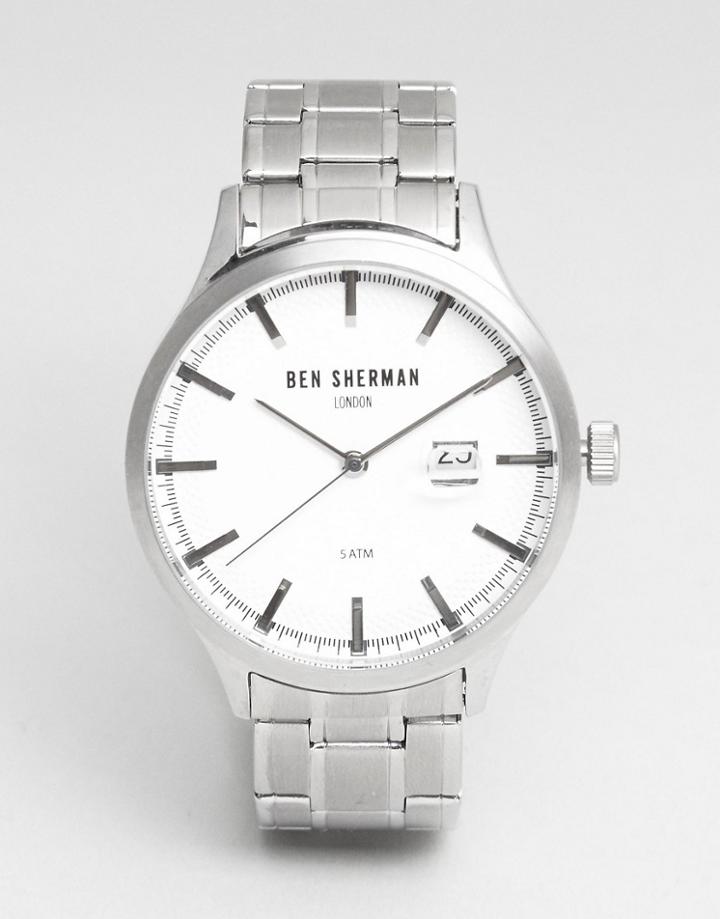 Ben Sherman Wb056sm Bracelet Watch In Silver - Silver