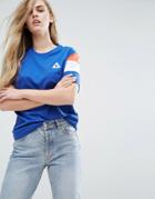 Le Coq Sportif Boyfriend T-shirt With Tricolores Sleeve - Multi