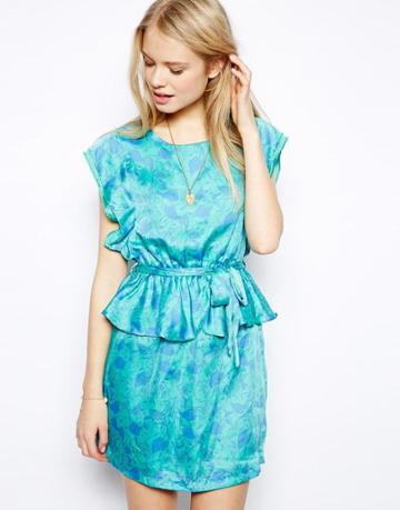Pepe Jeans Peplum Floral Dress