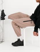 Asos Design Tapered Woven Sweatpants In Pink