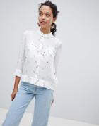 Esprit Conversational Print Shirt - White