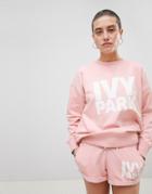 Ivy Park Logo Sweatshirt In Pink - Pink