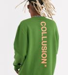 Collusion Oversized Sweatshirt With Logo-green