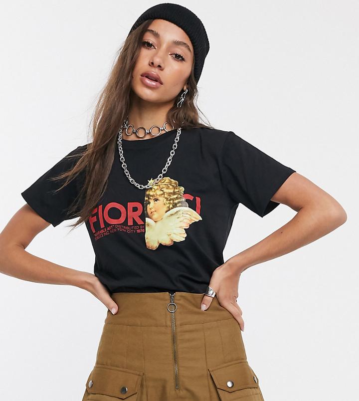 Fiorucci Angel Logo T Shirt In Black