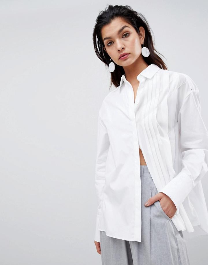 Sportmax Code Pleat Detail Shirt - White
