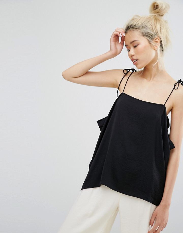 Weekday Strap Cami Top - Black