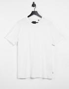Only & Sons Pique T-shirt In White