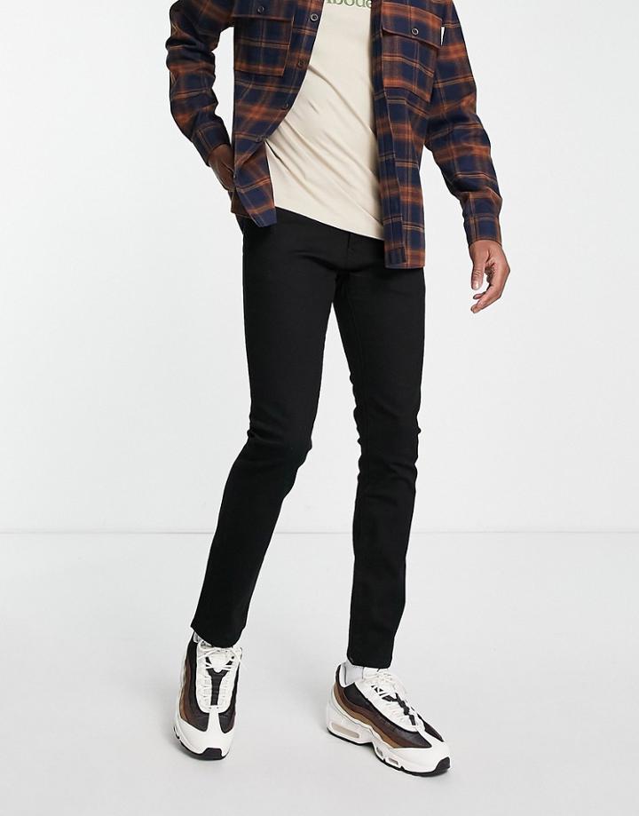 Topman Essential Slim Jeans In Stay Black