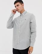 Original Penguin Icon Logo Oxford Shirt With Button Down Collar In Green - Green